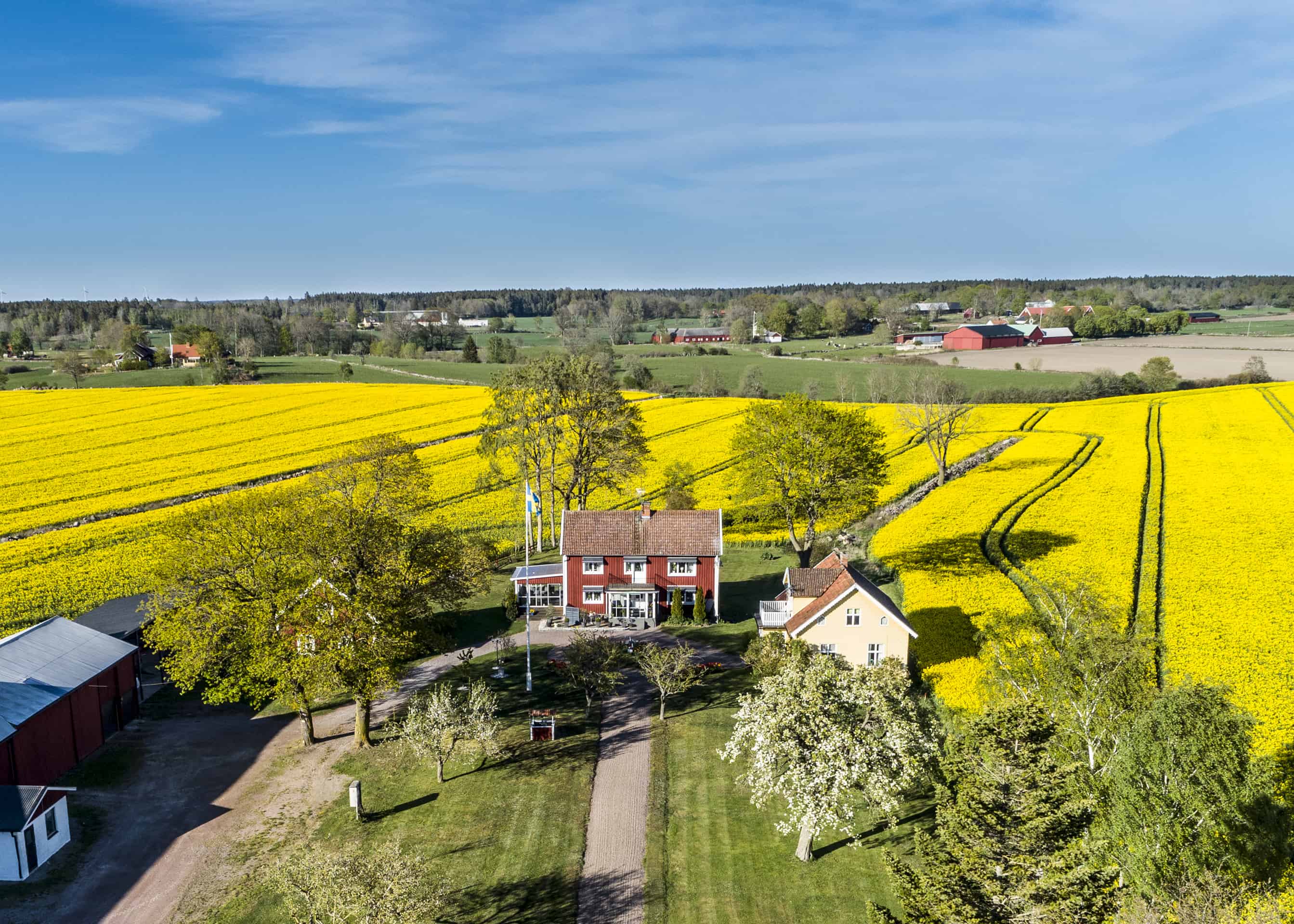 Skapa en fototavla av ett flygfotografi av din gård eller ditt lantbruk. Det blir en fantastisk tavla att hänga på väggen. Kontakta hus-foto.se, och beställ.